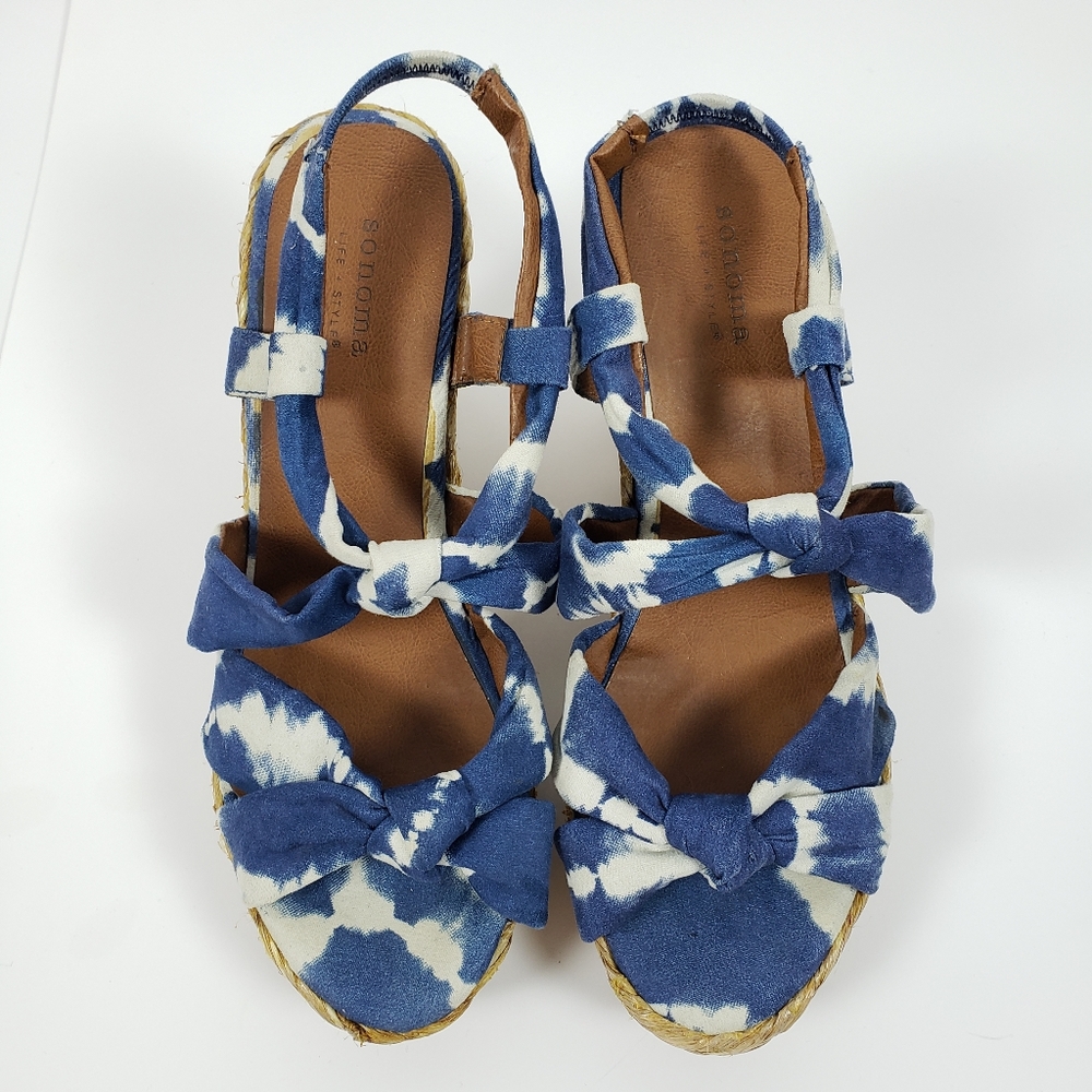 SONOMA Tye Dye WEDGE SANDALS